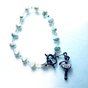 Handmade Pastel Pearl Ballerina Bracelet